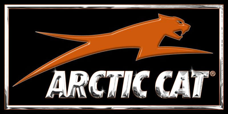 New arctic cat banner sno pro crossfire snowmobile - arctic cat orange/chrome