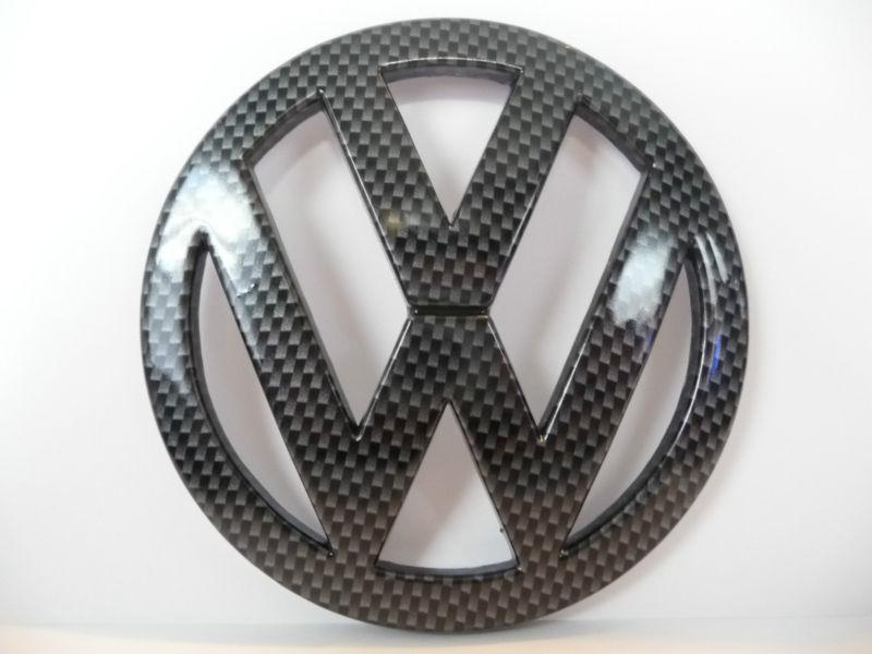 Vw rear trunk front black carbon emblem badge sticker fiber bora jetta mk5 mkv