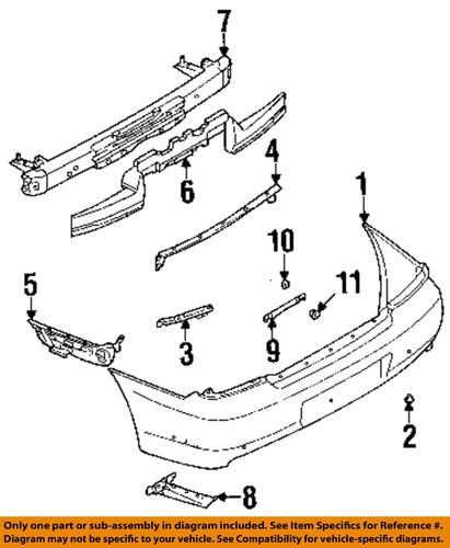 Subaru oem 57711fe030 rear bumper-bumper cover center bracket