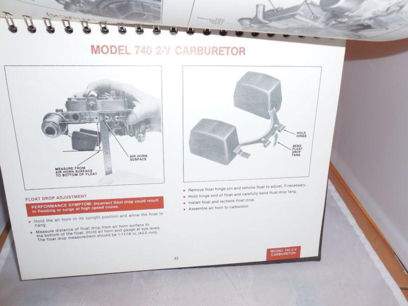 1983 1984 Ford Carburetor Assembly Adjustments manual flip chart Car,Truck , US $10.00, image 7