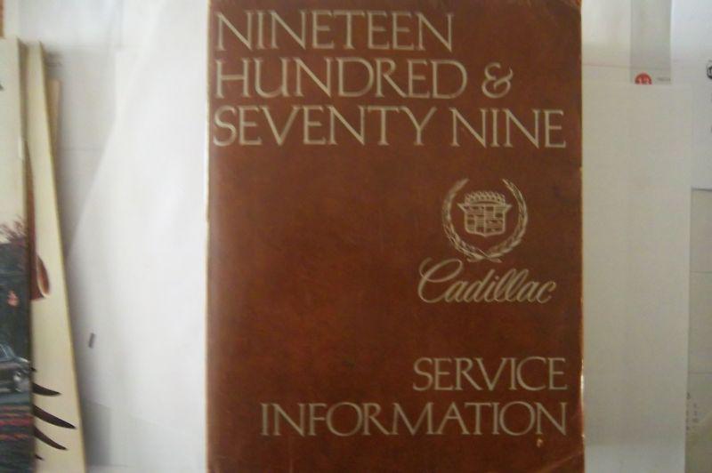 1979 cadillac service book 