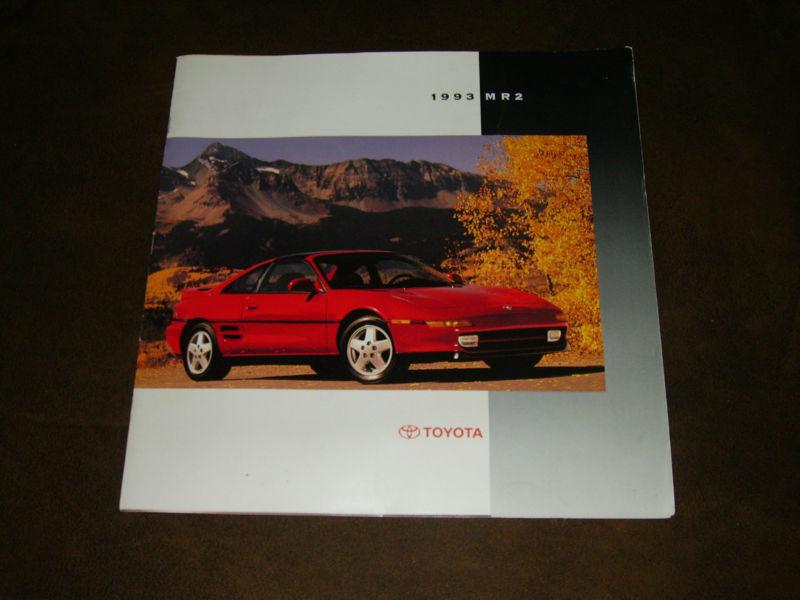 Sell 1993 Toyota MR2 Original Sales Brochure in Livermore, California