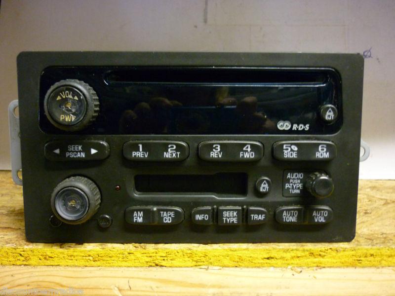 02-03 chevy envoy trailblazer radio cd cassette player oem  *