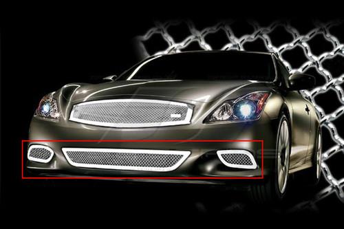Ses trims ti-mg-194b 08-09 infiniti g37 billet grille mesh grill chromed