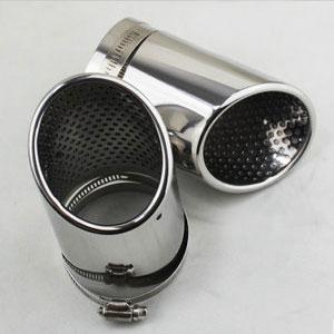 Exhaust muffler tip tail pipe 2pcs fit volkswagen tiguan passat cc 2010-2013