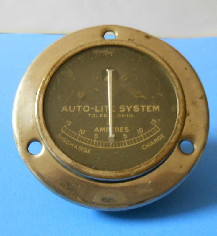 Vintage auto-lite system dash amp gauge