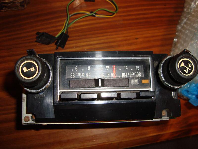 Am fm stereo radio chevy camaro firebird chevelle el camino impala ss 70 71 74 s