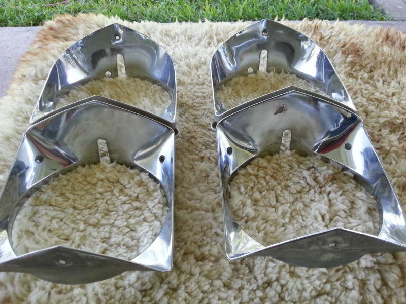 1967-68 cadillac deville fleetwood calais headlight bezels