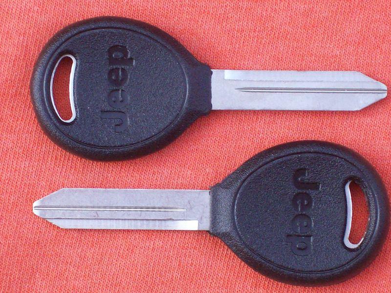 2 jeep wrangler oem key blanks 98 99 00 01 02 03 04 05 06