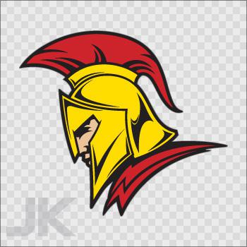 Sticker decals  warrior king spear sword spartan ancient greek 0500 acvaf