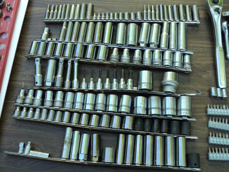 Huge socket set lot  buy now free shipping! metric and sae see all pictures!