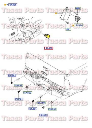New oem black parking distance control switch econoline f250 f350 f450 f550 sd