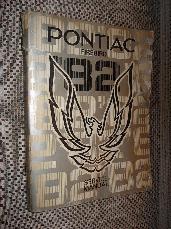 1982 pontiac firebird shop manual service book 