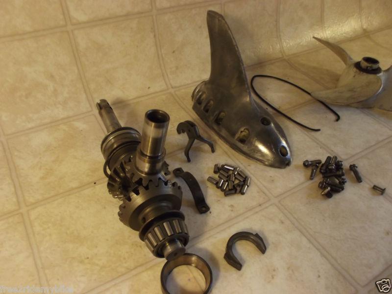 1959 Johnson super sea horse 35 hp outboard motor prop w/ shaft job parts lot NR, US $29.99, image 2