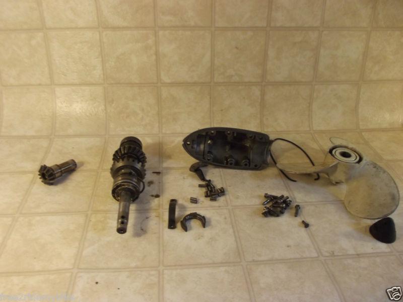 1959 Johnson super sea horse 35 hp outboard motor prop w/ shaft job parts lot NR, US $29.99, image 4