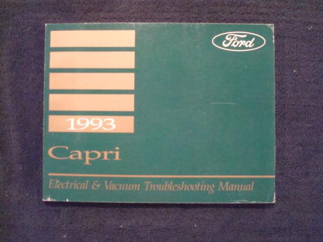 1993 ford/mercury capri factory shop service electrical/wiring repair manual