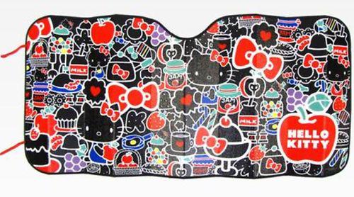 Sanrio: hello kitty car sunshade cover: bows & apple(for compact cars)