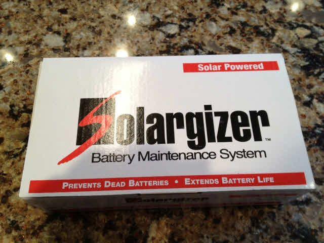 Solargizer solar powered battery maintenance system - extends battery life 