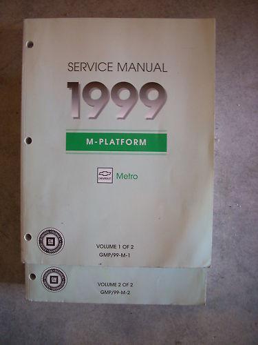 1999 99 geo metro service shop repair book manual