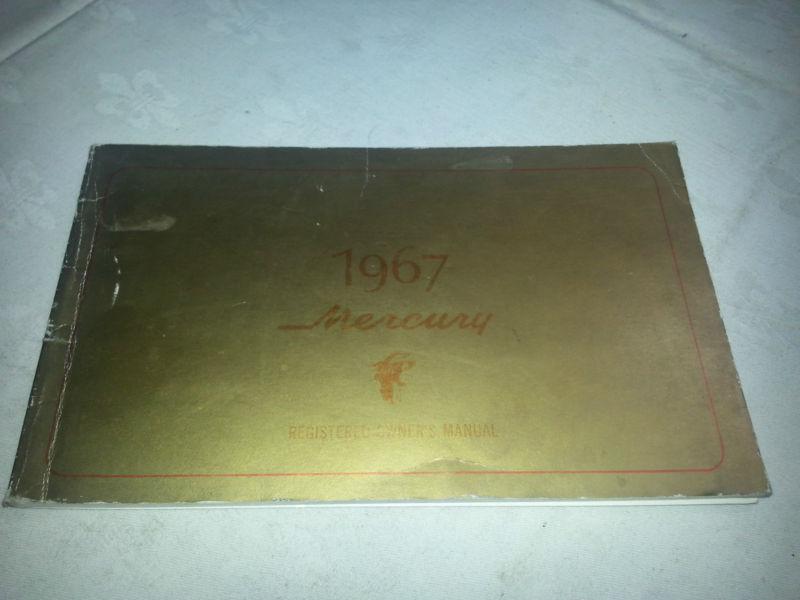 1967 mercury montclair factory original owners manual first edition 