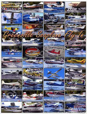 Greenville seaplane fly in poster - various aircraft