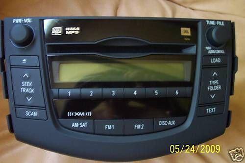 09 -toyota-rav4 -xm -sat 6 cd changer mp-3 player (jbl)