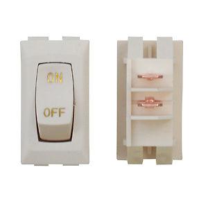 Diamond switch, 12v, on/off, ivory/gold b1-80u-315gc