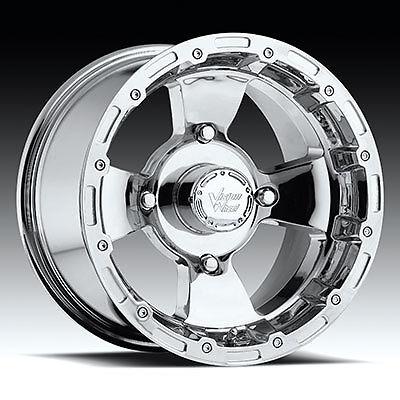 12" vision 161 bruiser atv wheels 12x7 4x136 bs4" chrome 161-127137c4 