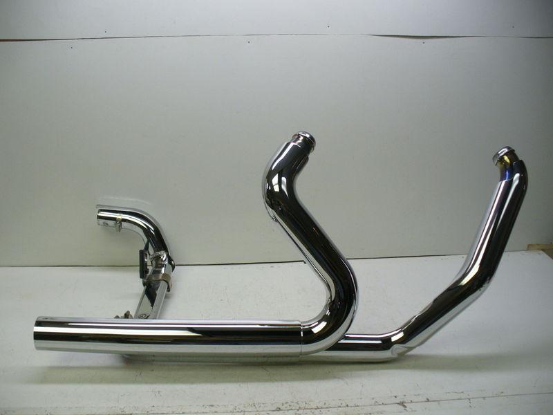 Harley 2010 up flhtc touring oem head pipes & crossover.