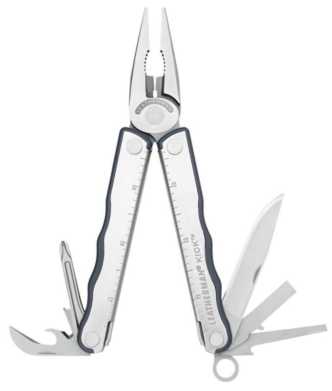 Leatherman #830599: the kick featuring 12-tools. comes w/ sheath & pocket clip.