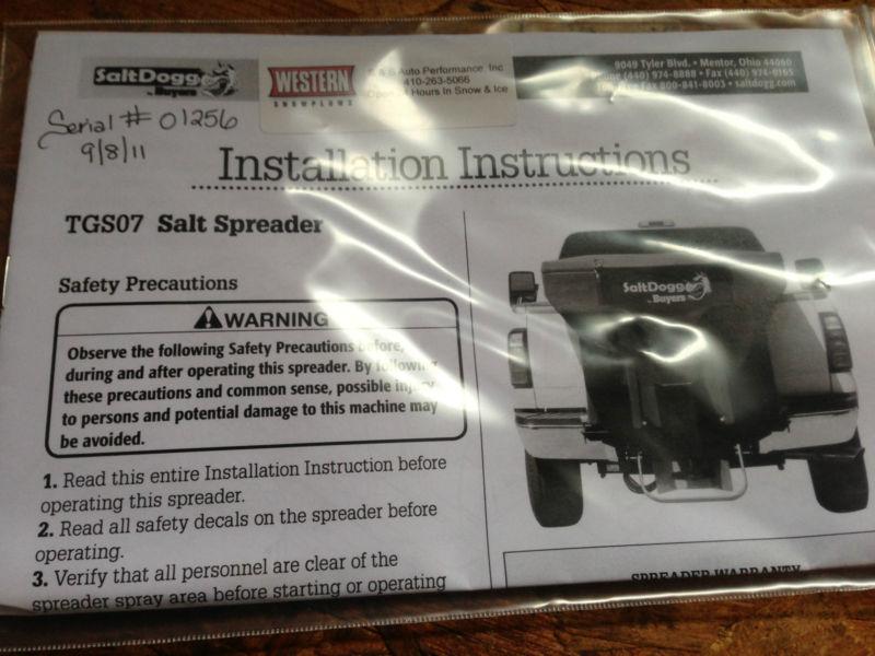 Salt Dogg TGSO7 Salt Spreader System with Auger and Vibrator LOW RESERVE!!, US $0.99, image 2