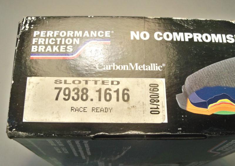 New (zr 38) front brake padsperformance friction 7938-1616-30 (07 cmpd) nascar