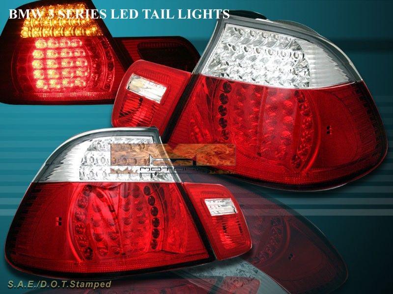 Purchase 00 01 02 03 BMW E46 CONVERTIBLE LED TAIL LIGHTS RED CLEAR in