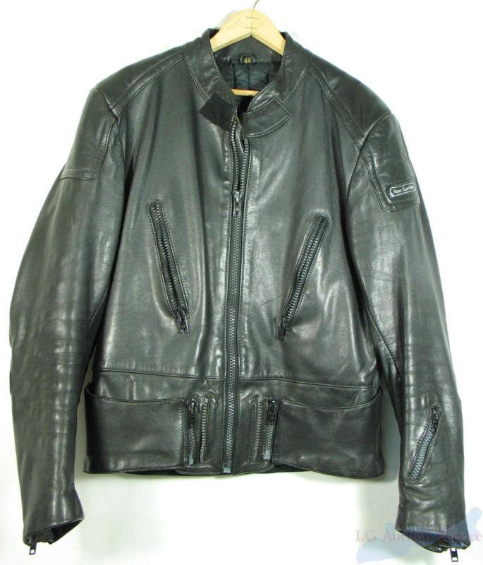 Hein gericke 44 black leather motorcycle jacket