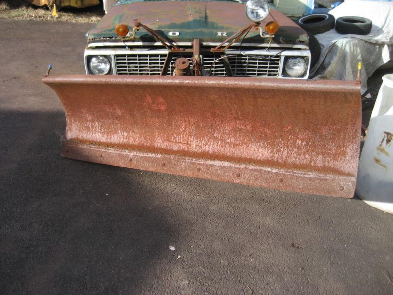 Western 7 1/2 Foot Snow Plow Complete Setup On A 70 F100 Ford Truck Chevy Dodge, US $500.00, image 3
