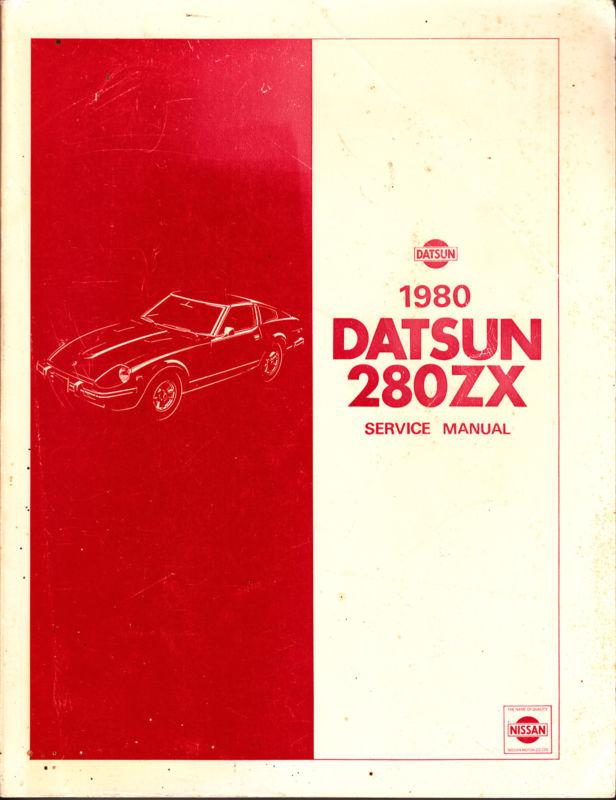 1980 datsun 280zx - shop service manual - repair - nissan - model s130 series