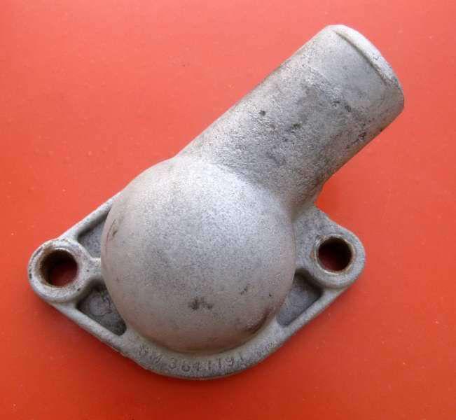 Rare! chevy 153 194 water neck gm 1-1/4" outlet aluminum 3847797 thermostat
