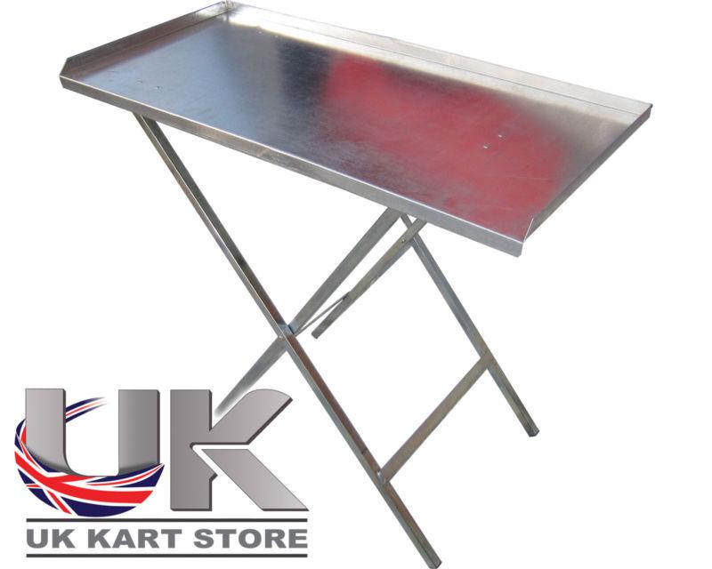 Workshop table sturdy & foldable - useful for karting, bike, mechanic, car