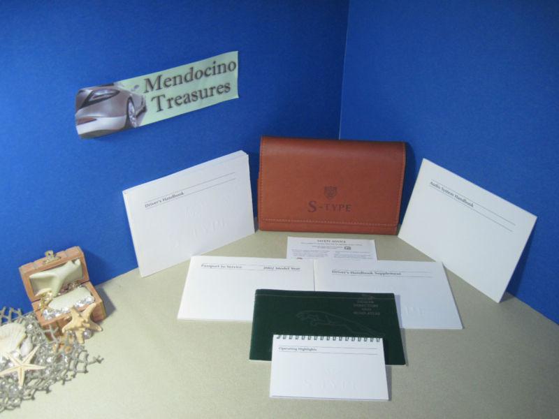 2002 jaguar s-type owners manual pkg & case   "fast free u.s. priority shipping"
