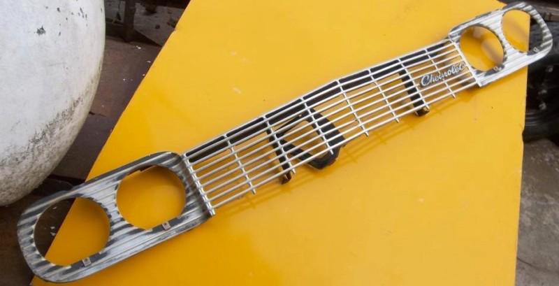 64 chevy impala ss front grille & headlight doors w/ emblem oem