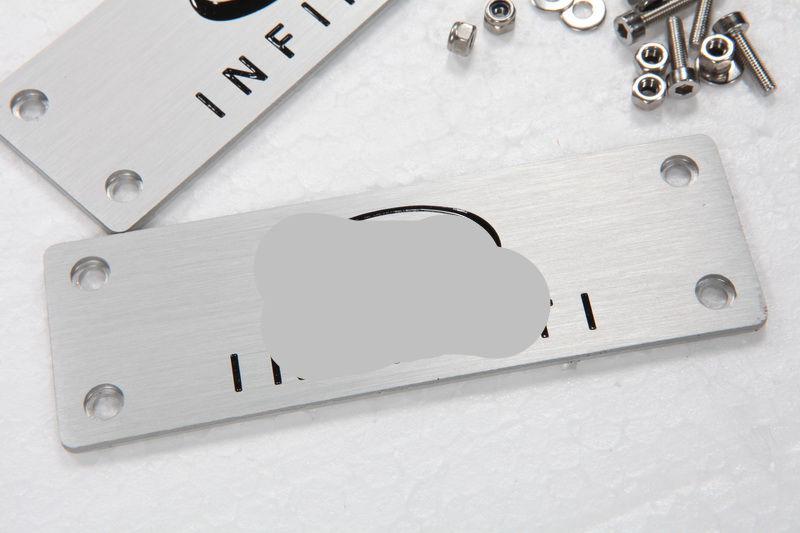 For infiniti car floor mat logo carpet emblem aluminum alloy 