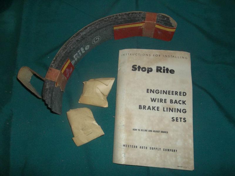 Brake lining set 1934 1935 chevrolet - front or rear - new
