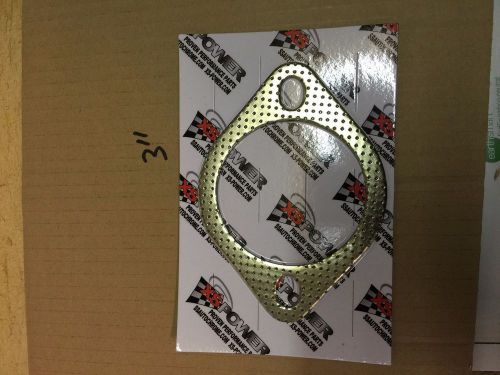 3" catback exhaust header down pipe manifold collector flange gasket 2 bolt