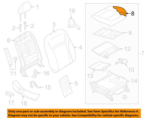 Subaru 64140al00bwm seat cover