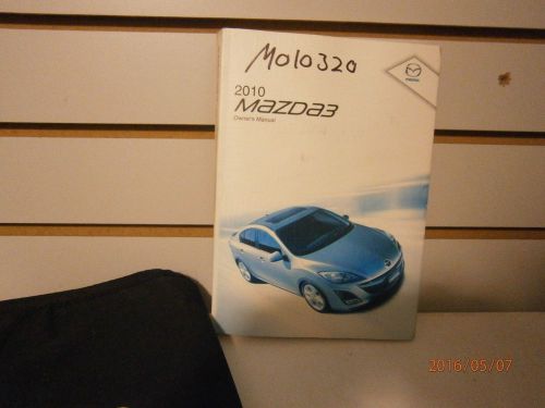 2010 mazda3 owner&#039;s manual book with case