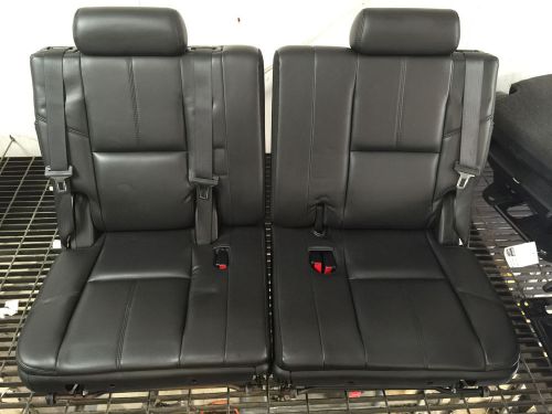 Yukon denali tahoe suburban escalade 3rd row seats 2007-2014 black ebony