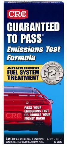 Crc guaranteed to pass emissions test formula no. 05063 g2p 