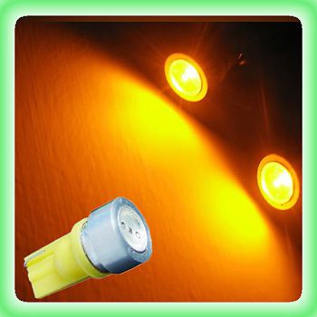 4x amber t10 194 168 w5w 1watt bright car led light bulb signal light l39