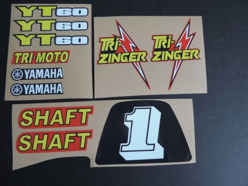 1984-1985 yt60 tri-zinger red model complete graphics kit decal stickers atc