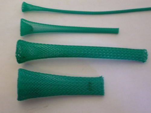 1/2 braided expandable sleeving  green  techflex 25ft